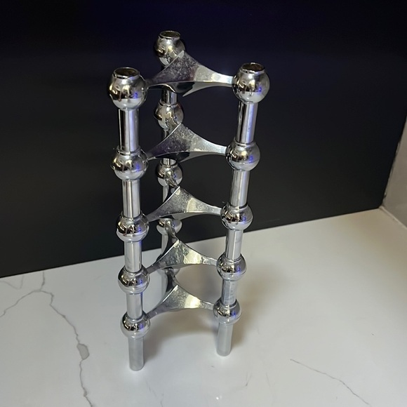 FRITZ NAGEL & CEASAR STOFFI 5 STACKABLE MODULAR CANDLE HOLDERS VARIANTE S22 - Picture 2 of 6